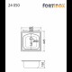 Νεροχύτης Ένθετος Ανοξείδωτος Fortinox Valley 24050-110 44,5x44,5 Inox Σατινέ Νεροχύτης Ένθετος Ανοξείδωτος Fortinox Valley 24050-110 44,5x44,5 Inox Σατινέ